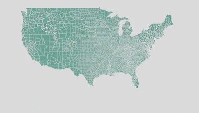 County-level choropleth map